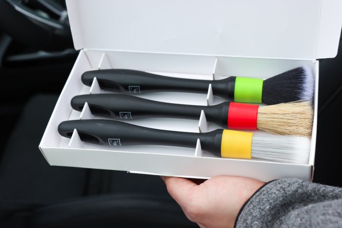 Štětec detailingový barevný Koch sada 3 kusy 9998133-3